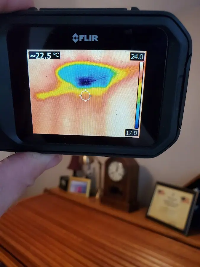Thermal imaging inspection for water damage in Hampden
